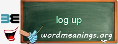 WordMeaning blackboard for log up